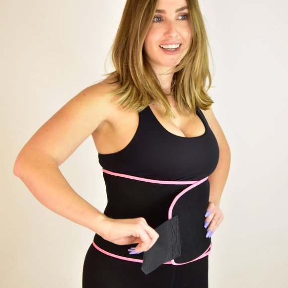 Neoprene Strong Compression Tummy Slimming Waist Trimmer Belt Band - Picture 3 of 4